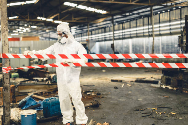 Professional Crime Scene Cleanup technician working in Newtonville, NJ
